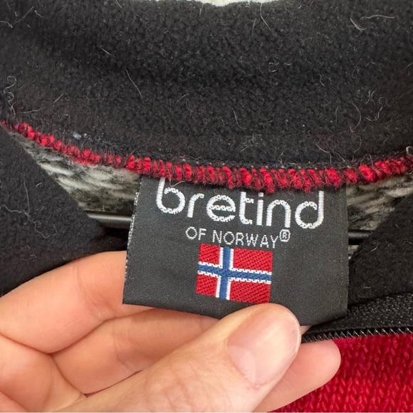 Bertind of Norway Sweater Adult Small 100% Merino Wool Fair Isles Snowflake Soft - Picture 3 of 7